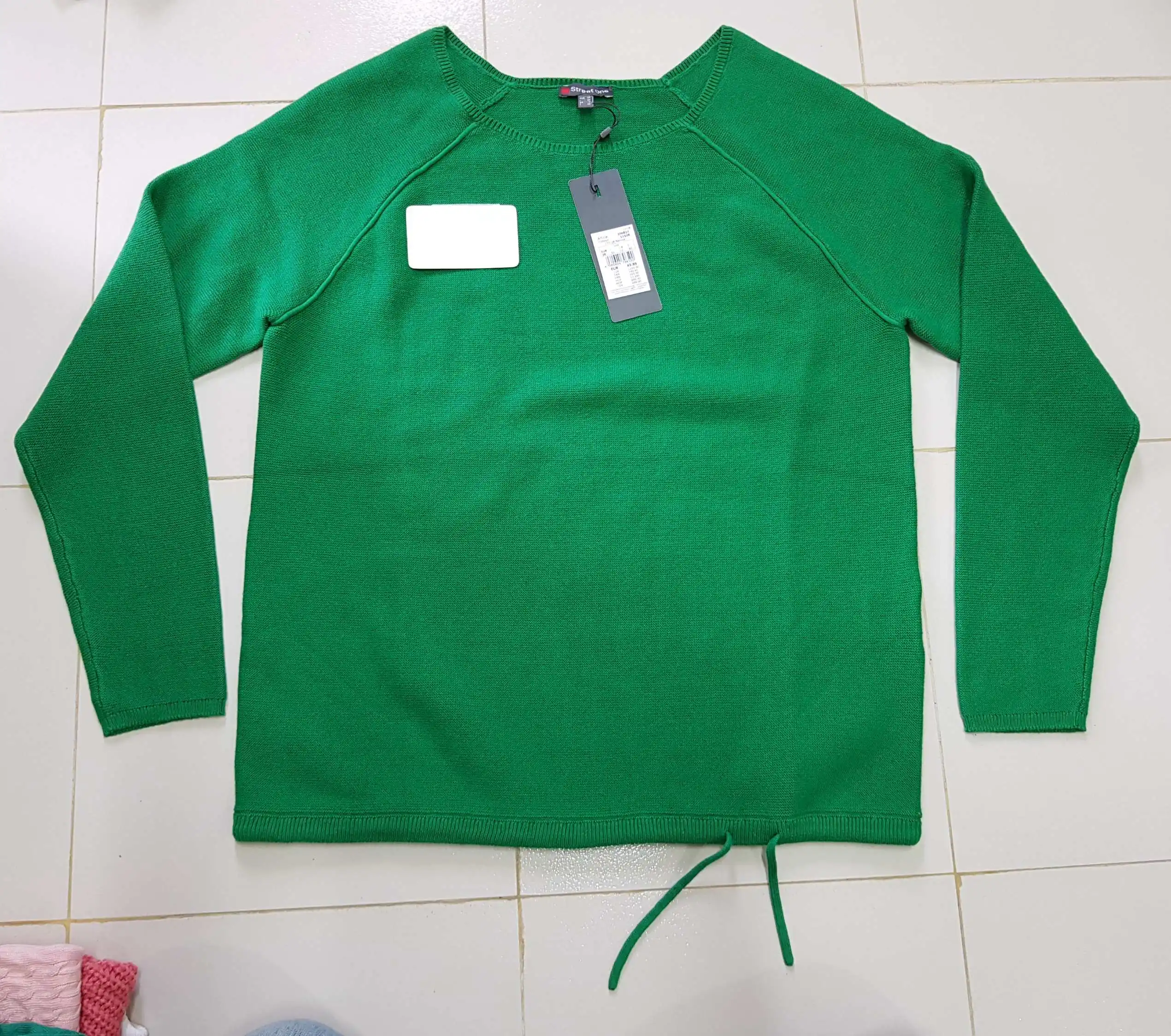 Gốc New Nhãn Hiệu Vòng Crew Neck Dài Tay Áo Phụ Nữ Ladies Áo Thun Áo Len Bangladesh Lô Hàng