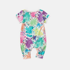 Mono de Verano para Bebé Niña Recién Nacida, Talla Grande, Algodón Orgánico Estampado, Sin Mangas, Transpirable y Ecológico - Product Image 2