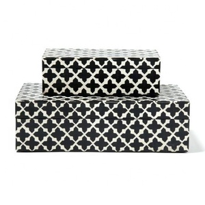 Caja Decorativa con Incrustaciones de Hueso para Decoración del Hogar y Mesa, Tendencia en Singapur, en Varios Colores y Tamaños, Joyero de Primera Calidad al por Mayor - Product Image 5