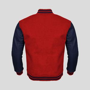 Blouson universitaire d'hiver pour homme 2025, personnalisé, de luxe, en laine, cuir et chenille, brodé, coupe-vent, respirant, style hip-hop, col montant - Product Image 6