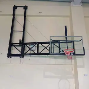 出售电动折叠手动吊顶篮球篮板架吊环出售