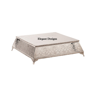 Creative Designer <b>Cake</b> <b>Stand</b> Square Shape Handmade Luxury <b>Cake</b> <b>Stand</b> Best Quality Decorative Wholesale Luxurious <b>Cake</b> <b>Stand</b> - Product Image 1