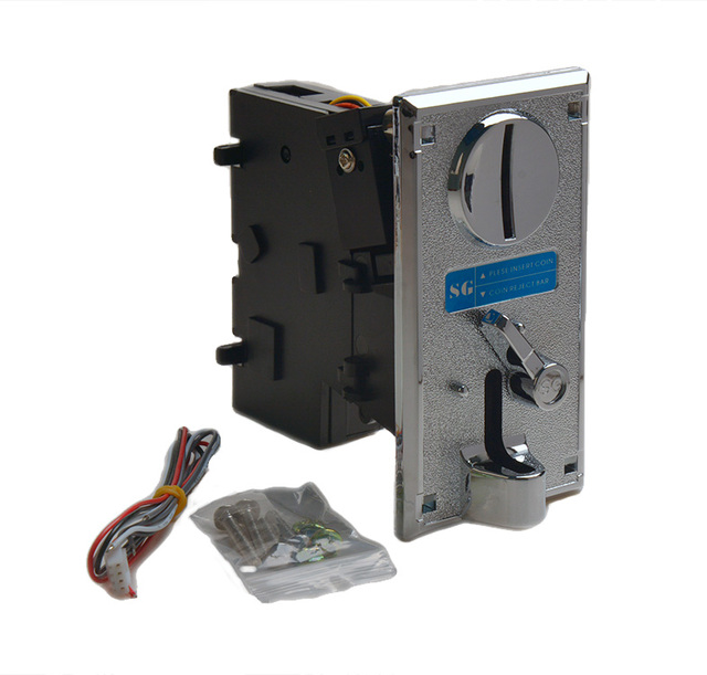 CPU Comparable Metal Front Panel Coin Acceptor Arcade Token Coin Vending Machine with EL Products