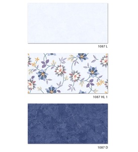 Carreaux de mur émaillés brillants en céramique de conception de fleur de couleur claire en céramique 30x60cm - Product Image 6