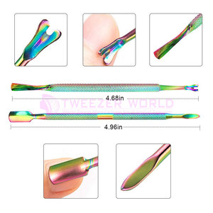 Kit de 7 Piezas de Cortaúñas y Alicates para Cutículas, Lima para Uñas Encarnadas, Empujador de Cutículas Triangular, Recortador de Acero Inoxidable - Product Image 5