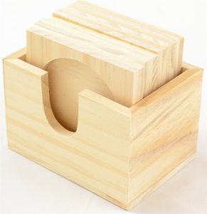 Soporte de posavasos de madera y posavasos personalizado para regalo de boda posavasos de madera para la venta - Product Image 6