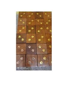 SHEESHAM WOOD PHOTO FRAME PET CREMATION URN Premium <b>Funeral</b> <b>Supplies</b> - Product Image 1