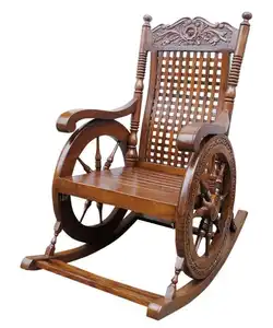 Деревянное кресло-качалка стул для отдыха дедушка кресло-качалка из высококачественного дерева с подлокотниками