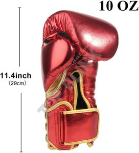 ถุงมือชกมวยแบบมืออาชีพพิมพ์ลายตามสั่ง ผลิตในปากีสถาน สำหรับผู้ใหญ่ ถุงมือชกมวยสำหรับการแข่งขัน ฝึกซ้อม และการต่อสู้ ถุงมือ PU คุณภาพสูง - Product Image 4