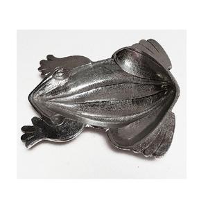 Bandeja de servicio de metal de aluminio decorativa martillada a mano SilverBloom Aurora Tray PebbleServe DewDrop Dish FloraMetal - Product Image 6