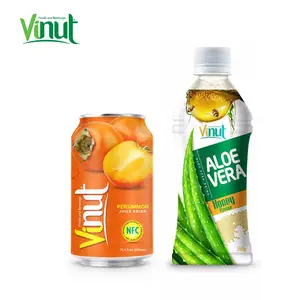 VINUT-botella de bebida de Aloe Vera para granja orgánica, botella de 350ml, sin azúcar, con certificado BRC