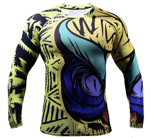 เสื้อซับในผ้า BJJ & MMA เสื้อป้องกันผดผื่นแขนยาวของผู้ชาย - Product Image 2