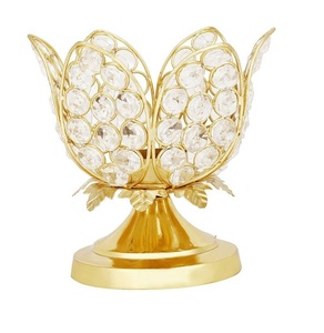 BOUGIE EN LAITON CRISTAL CARRÉ PAR BRASSWORLD INDIA - Product Image 2