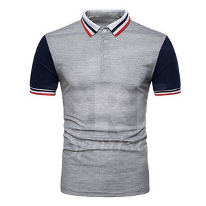 Toda la venta precio de fábrica nuevos hombres personalizados ropa de calle atlética diseño de retazos polos - Product Image 5