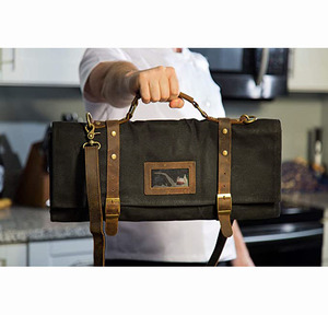 Large Knife Roll Handmade Hard chefs knife storage, Leather chefs knife roll bag, Leather Tool Storing Bag
