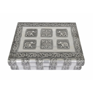 CAJA DE REGALO DE JOYERÍA DE MADERA DE PRIMERA CALIDAD CON APARIENCIA ANTIGUA, CAJA DE JOYERÍA PARA NOVIA PARA REGALO DE BODA - Product Image 1