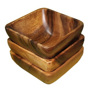 100% bol à pâte en bois naturel pour la maison et la cuisine nouveau Design bols en bois avec pochette de voyage bas prix emballé dans un carton - Product Image 2