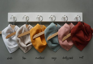 Modern Bandana Drool Bibs for <b>Babies</b> Toddlers Waterproof Silicone Organic Cotton Printed <b>Muslin</b> Bandana Bibs Customizable OEM - Product Image 2