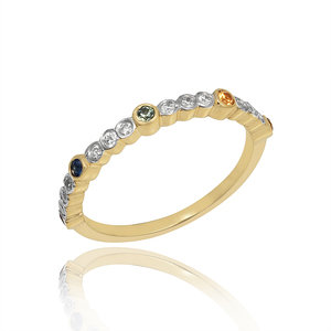 Joyería fina más vendida, anillo de banda de media eternidad de ónix verde de Plata de Ley 925 con piedras preciosas para joyería de boda - Product Image 5
