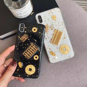 Mềm Trung Quốc Đồng Xu Điện Thoại Trường Hợp Đối Với <span class=keywords><strong>iPhone</strong></span> 11 Cộng Với Trường Hợp May Mắn Trong Suốt Silicon Cover Quay Lại 16 15 14 12 13 - Product Image 3