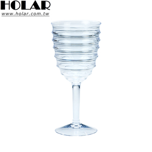 [Holar] Taiwan Made 13 Ounces Reusable Unbreakable Stems Embossed Plastic <b>Wine</b> <b>Glasses</b> - Product Image 1