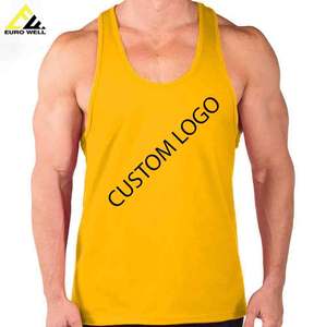 Soft Comfortable Sublimation Custom Print logo Stringer <b>Vest</b> Workout <b>Muscle</b> Singlet Men's Tank Top - Product Image 1