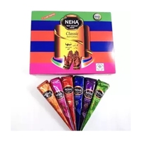 Mejor Vendedor multi color cono henna natural mehndi cone