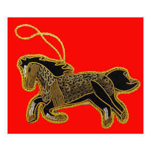 Belle Conception De Cheval Zari Suspendus Ornement - Product Image 1