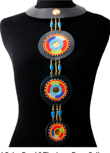 Nouveauté collier brodé tribal colliers ras du cou brodés colorés ethniques pour filles collier court personnalisé chic - Product Image 6