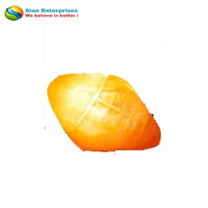 Lámpara de sal del Himalaya, decoración de pelota de Rugby tallada ecológica, hecha a mano, Sian Enterprises, estilo amoroso, Feng Shui, artesanías naturales - Product Image 4