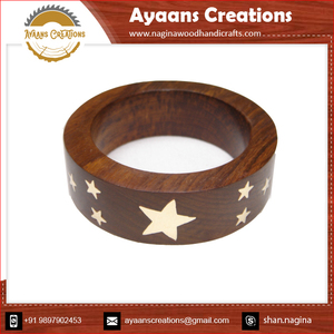 AYAANS 2024 Nuevos brazaletes de madera de alta calidad sin pulir Impresionantes a la venta al mejor precio - Product Image 6