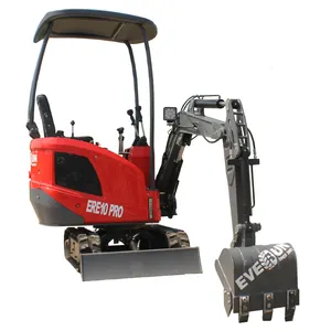 Everun Everuneveruneverun High Quality China Famous EVERUN Brand 1 Ton ERE10PRO With 120 Degrees Deflection Boom Small Walking Excavator With Best Price
