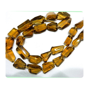 Perles de quartz de bière en pierre naturelle de qualité supérieure, 100 % naturelles, facettes, pépites, taille personnalisée 10-17 mm, feu bleu multicolore, environ 8 - Product Image 4