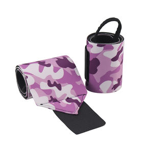 Custom Adjustable Gym Sports <b>Wrist</b> Wraps Neoprene Protective <b>Weight</b> Lifting Support Premium Cotton Material - Product Image 4