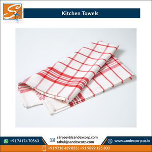 2026 New Attractive Pattern Modern Checkered Design Cotton Canvas Kitchen <b>Towels</b> Best Manufacturer - Product Image 5