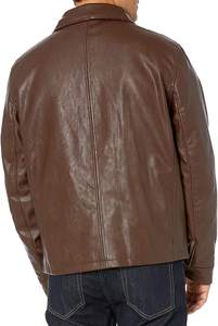 Blouson d'hiver en cuir homme, décontracté, grande taille, à la mode, pour l'extérieur - Product Image 2
