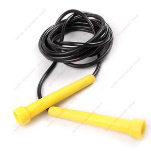 เชือกกระโดดพร้อมเชือกสีดำด้ามจับพลาสติกสีน้ำเงิน - Product Image 6