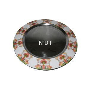 Plato de Metal para Servir en Fiestas de Compromiso, Decoración de Mesa de Restaurante, Plato para Servir Frutas - Product Image 1