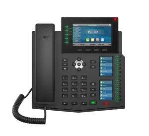 Ponsel IP Audio HD VoIP X6U Perusahaan Desain Baru dengan Speaker Harman dan Layar LCD Pemetaan Kunci DSS Cerdas