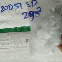 Vikohasan 20D Fibres synthétiques certifiées Oeko-Tex, polyester recyclé GRS, garnissage de coussins blanc uni en fibres courtes
