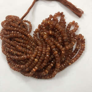 4mm 6mm pierre de soleil naturelle à facettes Rondelle perles de pierres précieuses brins cordes dernière conception pour la fabrication de bijoux offres tendances réelles - Product Image 1