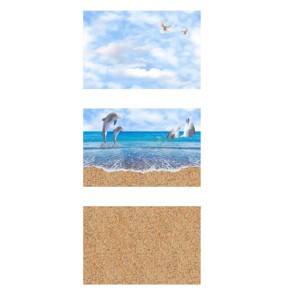 Azulejos esmaltados de cerámica con diseño de decoración de flores de color de tono 300x450mm - Product Image 6