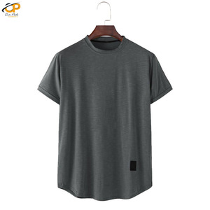 Vente en gros de t-shirts 100% coton pour hommes, impression de logo personnalisé, manches longues, col rond, style décontracté, fonction anti-boulochage, coupe surdimensionnée - Product Image 3