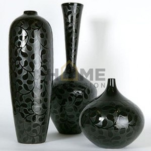 Elegante martillado diseñador elegante flor decorativa alto mimbre jarrón de lujo metal fundido color plateado jarrón de metal decoración de lujo - Product Image 5