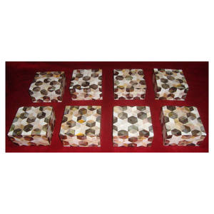Cajas de Joyería Cuadradas con Incrustaciones de Nácar Natural Hechas a Mano, Ideales para Regalos y Decoración del Hogar - Product Image 1