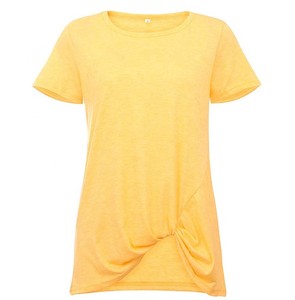 Camisetas Ecológicas para Mujer al por Mayor con Parches de Logotipo Personalizados, Botones y Borlas - Diseños OEM - Product Image 4