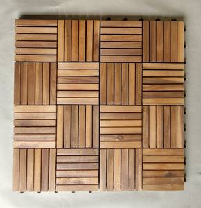 Eco-Friendly Waterproof Acacia Deck Tile Easy Install Interlock Wooden Composite Pavement for Outdoor Furniture <b>Garden</b> - Product Image 5