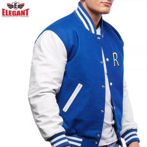 Veste en molleton de coton unisexe de haute qualité, col montant avec broderie en chenille, tissu à la mode, nouvelle condition - Product Image 4