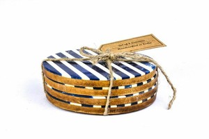 Posavasos cuadrado de madera y resina de estilo clásico para uso en el hogar, hotel o restaurante, precio al por mayor, hecho a mano en la India - Product Image 2