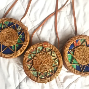 ขายส่งธรรมชาติ CROSSBODY กระเป๋าหวายรอบจากเวียดนาม // Jolene + 84 336089155 - Product Image 4
